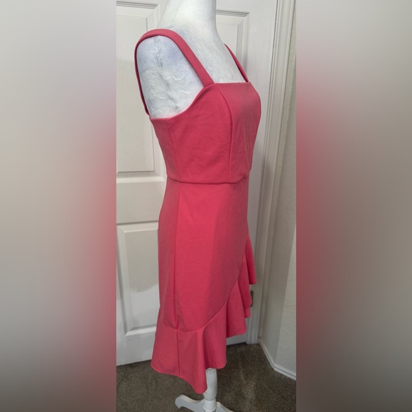 BCBG Paris Women’s Pink Ruffle Cocktail Mini Dress Size XS - Picture 2 of 10